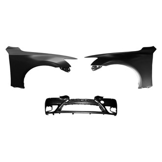 Replace® - 3-Piece (Front Bumper Cover, Driver and Passenger Side Fender) (CAPA Certified)