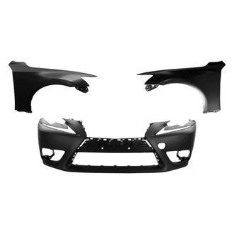 Replace® - 3-Piece (Front Bumper Cover, Driver and Passenger Side Fender) (CAPA Certified)