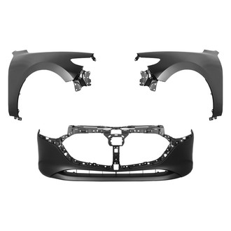 Replace® - 3-Piece (Front Bumper Cover, Driver and Passenger Side Fender) (CAPA Certified)