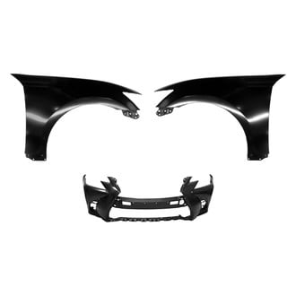 Replace® - 3-Piece (Front Bumper Cover, Driver and Passenger Side Fender) (CAPA Certified)