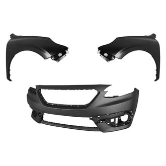 Replace® BNDL-243308 - 3-Piece (Front Bumper Cover, Driver and Passenger Side Fender) (CAPA Certified)