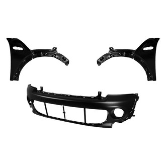 Replace® - 3-Piece (Front Bumper Cover, Driver and Passenger Side Fender) (CAPA Certified)