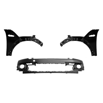 Replace® - 3-Piece (Front Bumper Cover, Driver and Passenger Side Fender) (CAPA Certified)