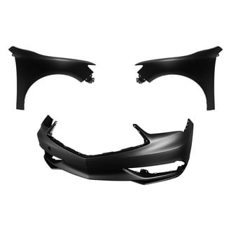 Replace® - 3-Piece (Front Bumper Cover, Driver and Passenger Side Fender) (CAPA Certified)