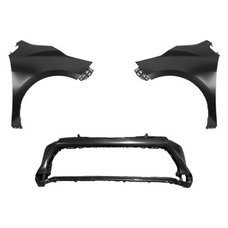 Replace® - 3-Piece (Front Bumper Cover, Driver and Passenger Side Fender) (CAPA Certified)