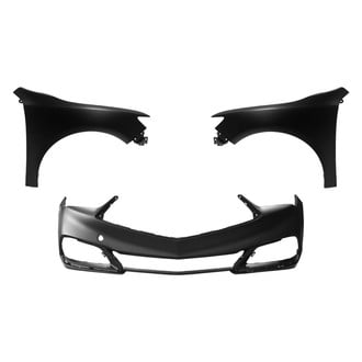 Replace® - 3-Piece (Front Bumper Cover, Driver and Passenger Side Fender) (CAPA Certified)