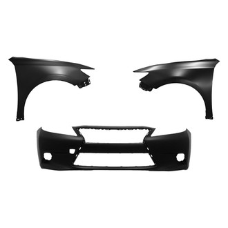 Replace® BNDL-243319 - 3-Piece (Front Bumper Cover, Driver and Passenger Side Fender) (CAPA Certified)