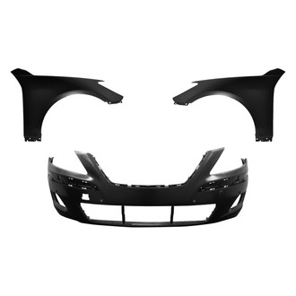Replace® - 3-Piece (Front Bumper Cover, Driver and Passenger Side Fender) (CAPA Certified)