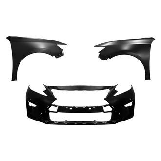 Replace® - 3-Piece (Front Bumper Cover, Driver and Passenger Side Fender) (CAPA Certified)