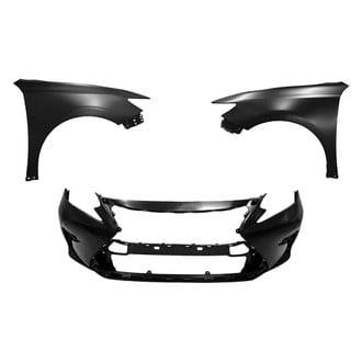 Replace® - 3-Piece (Front Bumper Cover, Driver and Passenger Side Fender) (CAPA Certified)