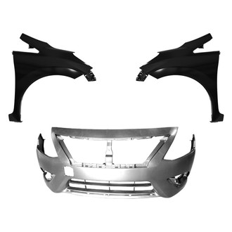 Replace® - 3-Piece (Front Bumper Cover, Driver and Passenger Side Fender) (CAPA Certified)