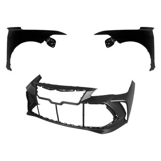 Replace® - 3-Piece (Front Bumper Cover, Driver and Passenger Side Fender) (CAPA Certified)