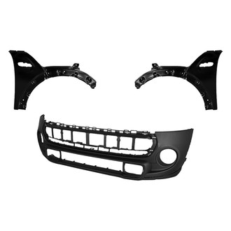 Replace® - 3-Piece (Front Bumper Cover, Driver and Passenger Side Fender) (CAPA Certified)