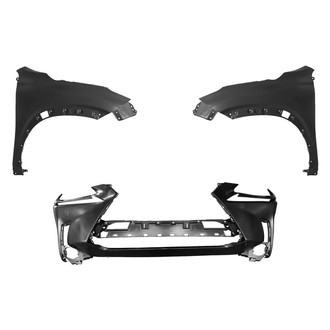 Replace® - 3-Piece (Front Bumper Cover, Driver and Passenger Side Fender) (CAPA Certified)