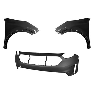 Replace® - 3-Piece (Front Bumper Cover, Driver and Passenger Side Fender) (CAPA Certified)