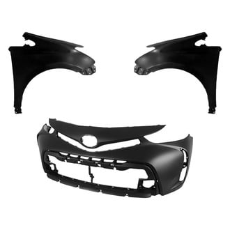 Replace® - 3-Piece (Front Bumper Cover, Driver and Passenger Side Fender) (CAPA Certified)