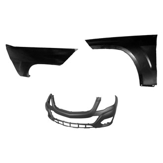 Replace® BNDL-243363 - 3-Piece (Front Bumper Cover, Driver and Passenger Side Fender) (CAPA Certified)