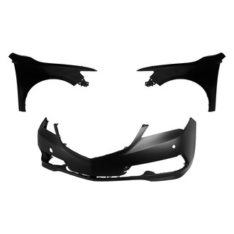 Replace® - 3-Piece (Front Bumper Cover, Driver and Passenger Side Fender) (CAPA Certified)