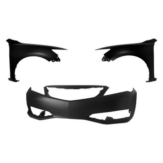 Replace® - 3-Piece (Front Bumper Cover, Driver and Passenger Side Fender) (CAPA Certified)