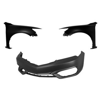 Replace® - 3-Piece (Front Bumper Cover, Driver and Passenger Side Fender) (CAPA Certified)