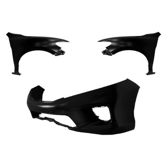 Replace® - 3-Piece (Front Bumper Cover, Driver and Passenger Side Fender) (CAPA Certified)