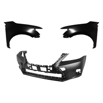 Replace® - 3-Piece (Front Bumper Cover, Driver and Passenger Side Fender) (CAPA Certified)