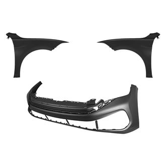 Replace® - 3-Piece (Front Bumper Cover, Driver and Passenger Side Fender) (CAPA Certified)