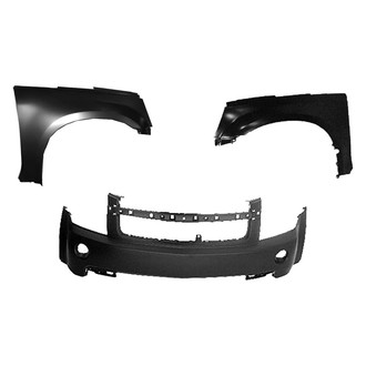 Replace® - 3-Piece (Front Bumper Cover, Driver and Passenger Side Fender) (Platinum Plus)