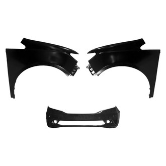 Replace® - 3-Piece (Front Bumper Cover, Driver and Passenger Side Fender) (Platinum Plus)