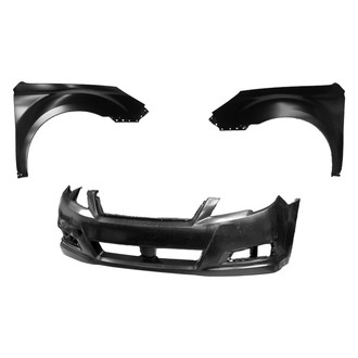 Replace® - 3-Piece (Front Bumper Cover, Driver and Passenger Side Fender) (Platinum Plus)