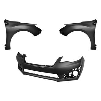 Replace® - 3-Piece (Front Bumper Cover, Driver and Passenger Side Fender) (Platinum Plus)