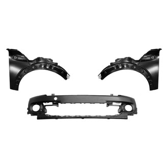 Replace® - 3-Piece (Front Bumper Cover, Driver and Passenger Side Fender) (CAPA Certified)