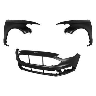 Replace® - 3-Piece (Front Bumper Cover, Driver and Passenger Side Fender) (Platinum Plus)