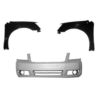 Replace® - 3-Piece (Front Bumper Cover, Driver and Passenger Side Fender) (Platinum Plus)