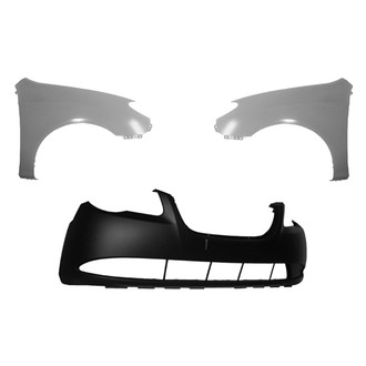 Replace® - 3-Piece (Front Bumper Cover, Driver and Passenger Side Fender) (Platinum Plus)