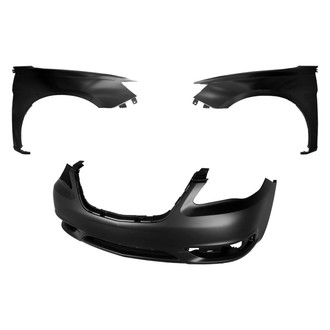 Replace® - 3-Piece (Front Bumper Cover, Driver and Passenger Side Fender) (Platinum Plus)