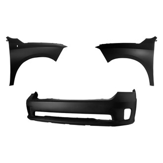 Replace® - 3-Piece (Front Bumper Cover, Driver and Passenger Side Fender) (Platinum Plus)