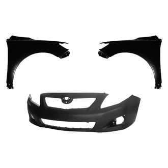 Replace® - 3-Piece (Front Bumper Cover, Driver and Passenger Side Fender) (Platinum Plus)