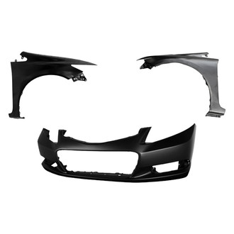 Replace® - 3-Piece (Front Bumper Cover, Driver and Passenger Side Fender) (Platinum Plus)
