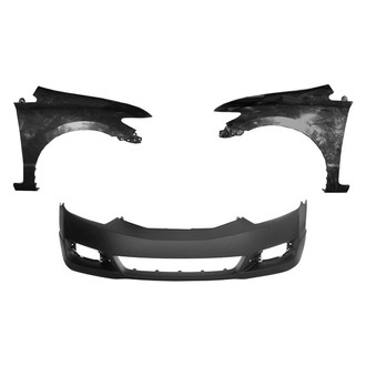 Replace® - 3-Piece (Front Bumper Cover, Driver and Passenger Side Fender) (Platinum Plus)