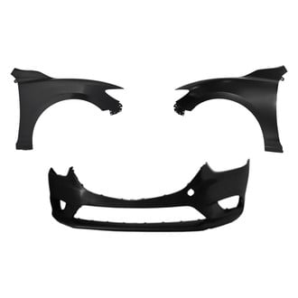 Replace® - 3-Piece (Front Bumper Cover, Driver and Passenger Side Fender) (Platinum Plus)