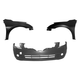 Replace® - 3-Piece (Front Bumper Cover, Driver and Passenger Side Fender) (Platinum Plus)