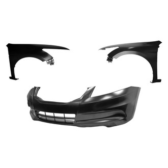 Replace® - 3-Piece (Front Bumper Cover, Driver and Passenger Side Fender) (Platinum Plus)