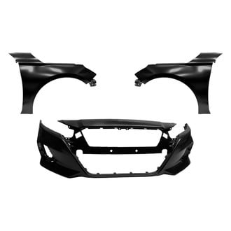 Replace® - 3-Piece (Front Bumper Cover, Driver and Passenger Side Fender) (Platinum Plus)