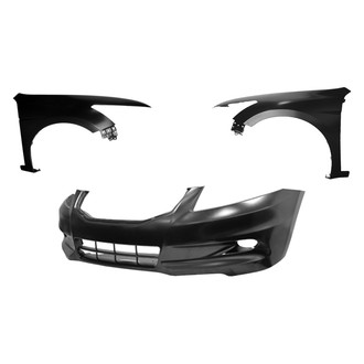 Replace® - 3-Piece (Front Bumper Cover, Driver and Passenger Side Fender) (Platinum Plus)