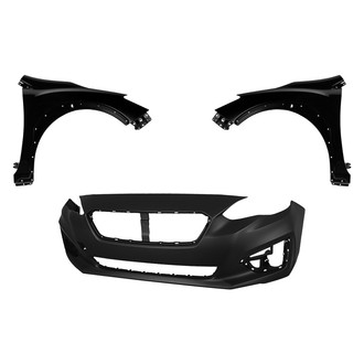 Replace® - 3-Piece (Front Bumper Cover, Driver and Passenger Side Fender) (Platinum Plus)