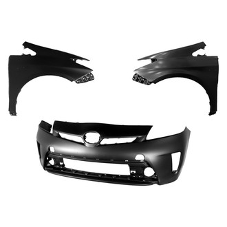 Replace® - 3-Piece (Front Bumper Cover, Driver and Passenger Side Fender) (Platinum Plus)