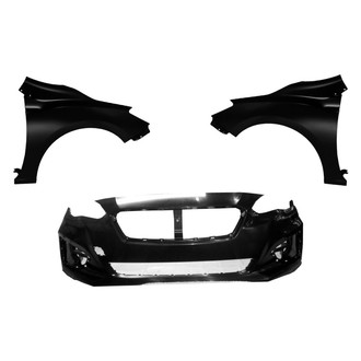 Replace® - 3-Piece (Front Bumper Cover, Driver and Passenger Side Fender) (Platinum Plus)