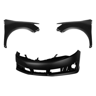 Replace® - 3-Piece (Front Bumper Cover, Driver and Passenger Side Fender) (Platinum Plus)