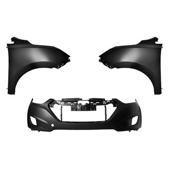 Replace® - 3-Piece (Front Bumper Cover, Driver and Passenger Side Fender)